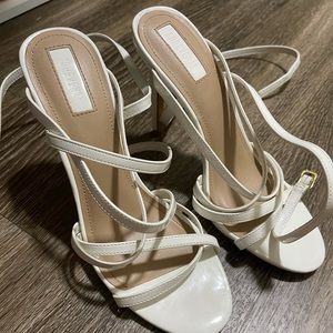 White high heels